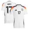 Camiseta de fútbol Alemania Wirtz 17 Primera Equipación Euro 2024 - Hombre